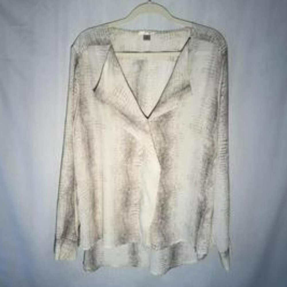 90’s Kenar Python Snakeprint Hi-Low Blouse